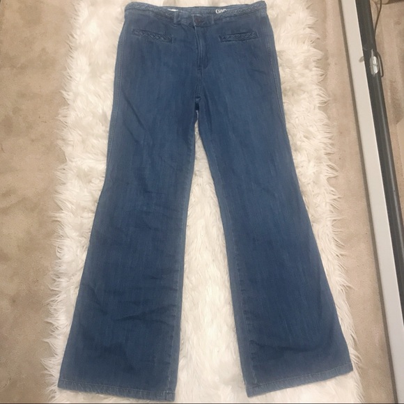 Gap 1969 Original Flare Braided Jeans Bootcut 10R - Picture 4 of 8